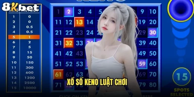 Xổ số Keno luật chơi có khó hiểu tại 8kbet không? 7 Xổ số Keno luật chơi